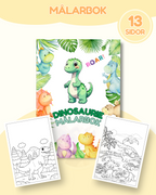 Målarbok Dinosaurie