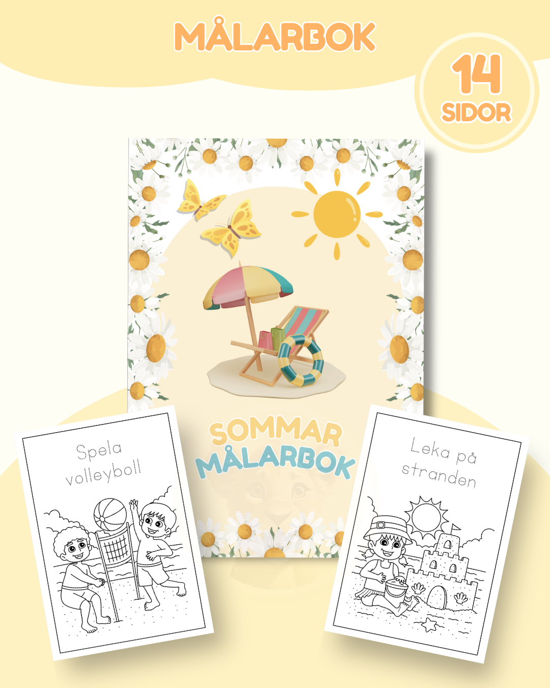 Målarbok Sommar